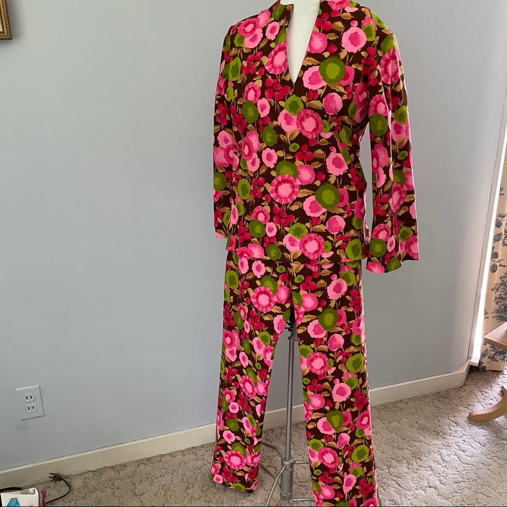 Pink Floral Pantsuit